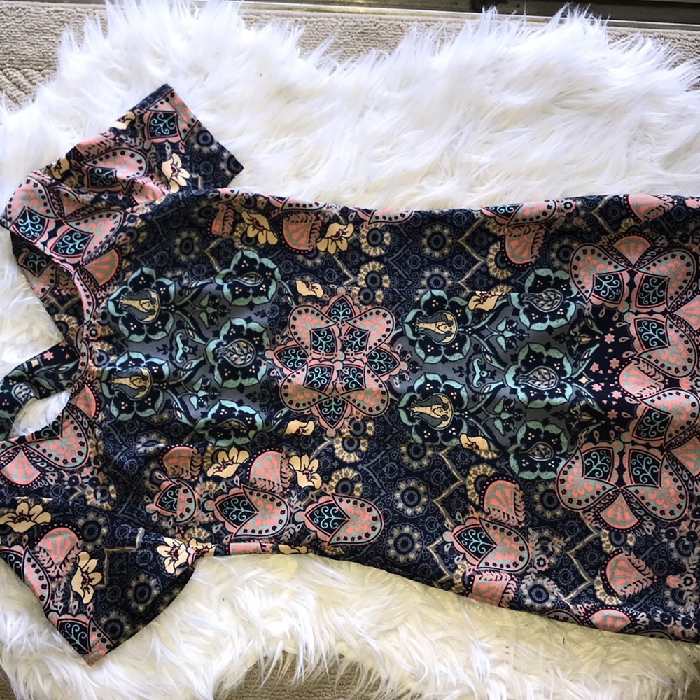 Womens Patterned Mini Dress